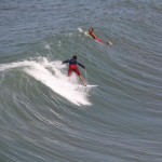 Surfing in Echo Beach