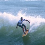 Surfing in Echo Beach